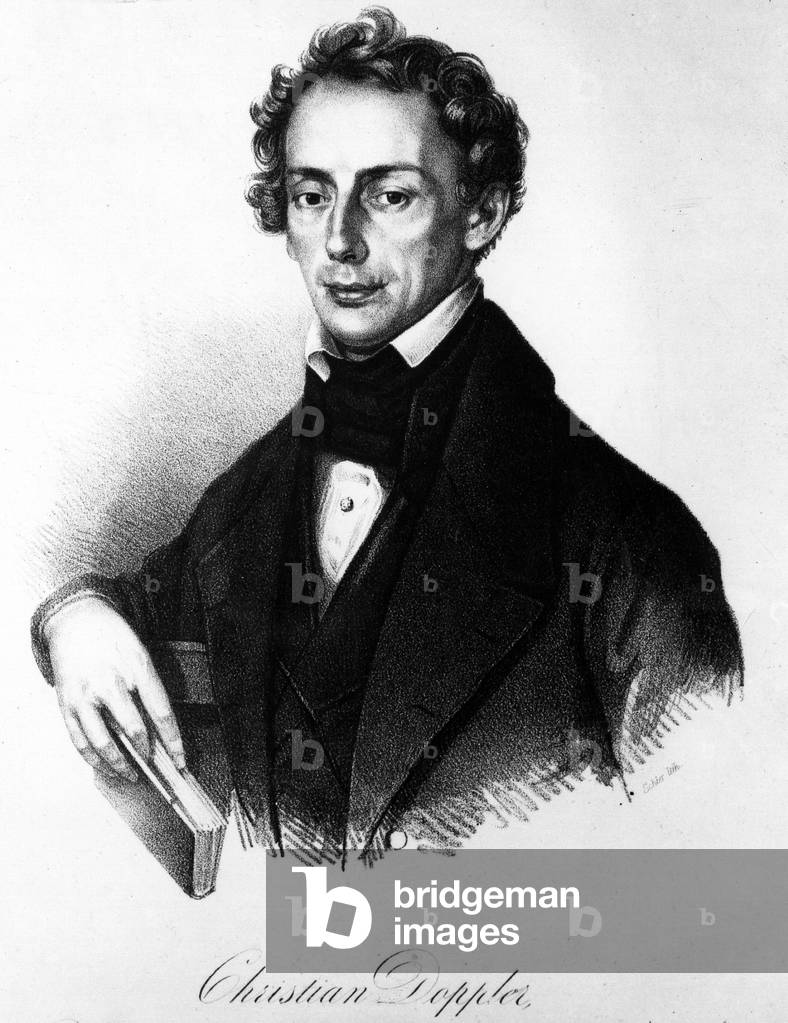Portrait of Johann Christian Doppler (1803-1853).Austrian physicist.