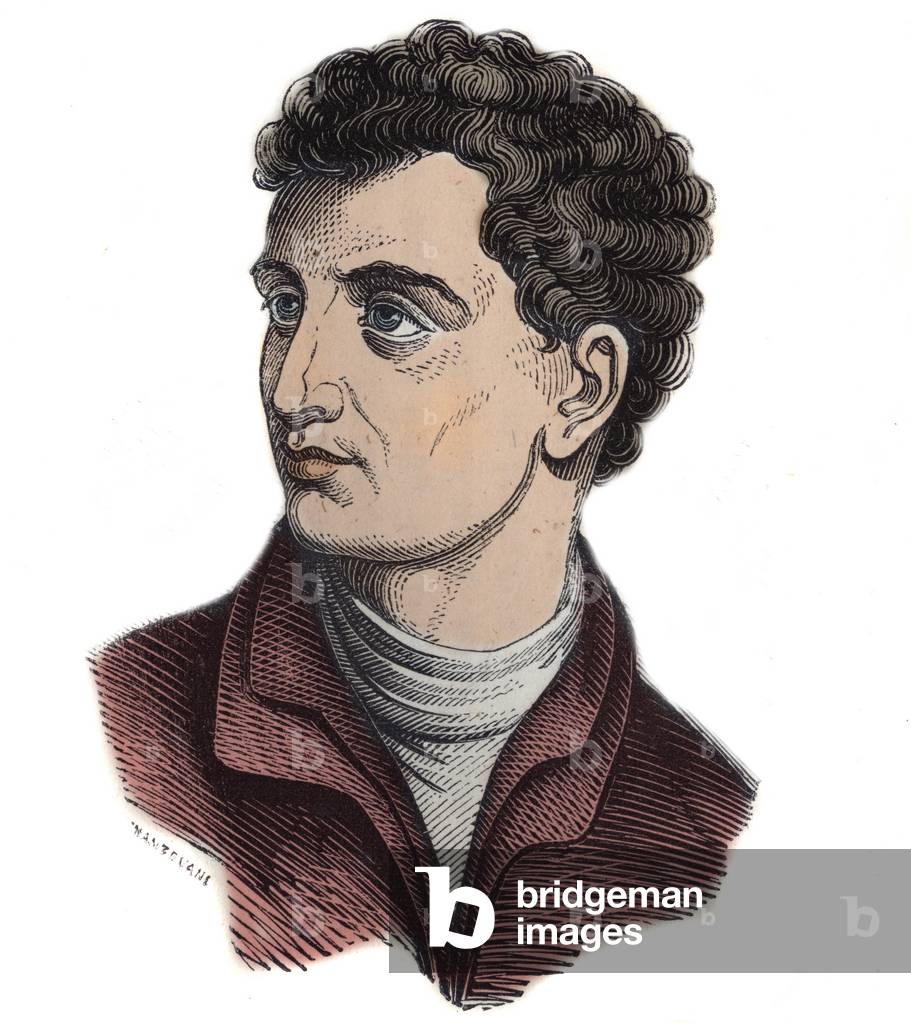 LEONE BATTISTA ALBERTI. Italian mathematician, architect, painter, and writer. Egraving -