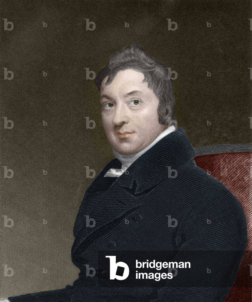 Portrait of Edward Jenner (1749-1823), English doctor, disouvreur de l'immunite contre la smallpox.