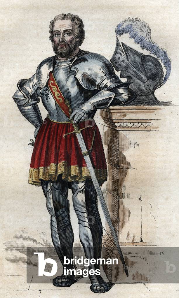"Ritratto di Chevalier de Bayard (1475-1524)", 1836 di French School
