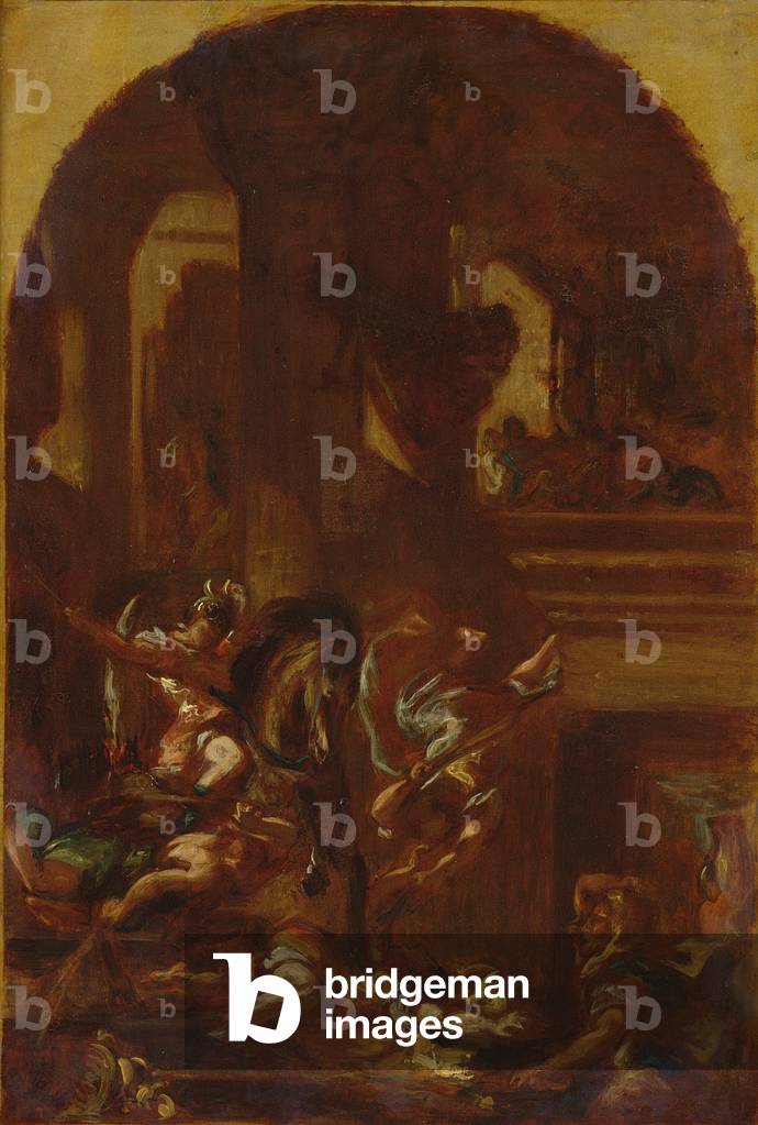 la espulsione di eliodoro dal Tempio, c. 1857 (olio su tela)