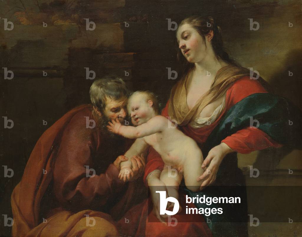 La Sacra Famiglia (olio su tela)