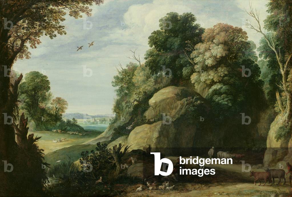 Immagine di Dipinto "Paesaggio (olio su tela)" di Paul Brill or Bril