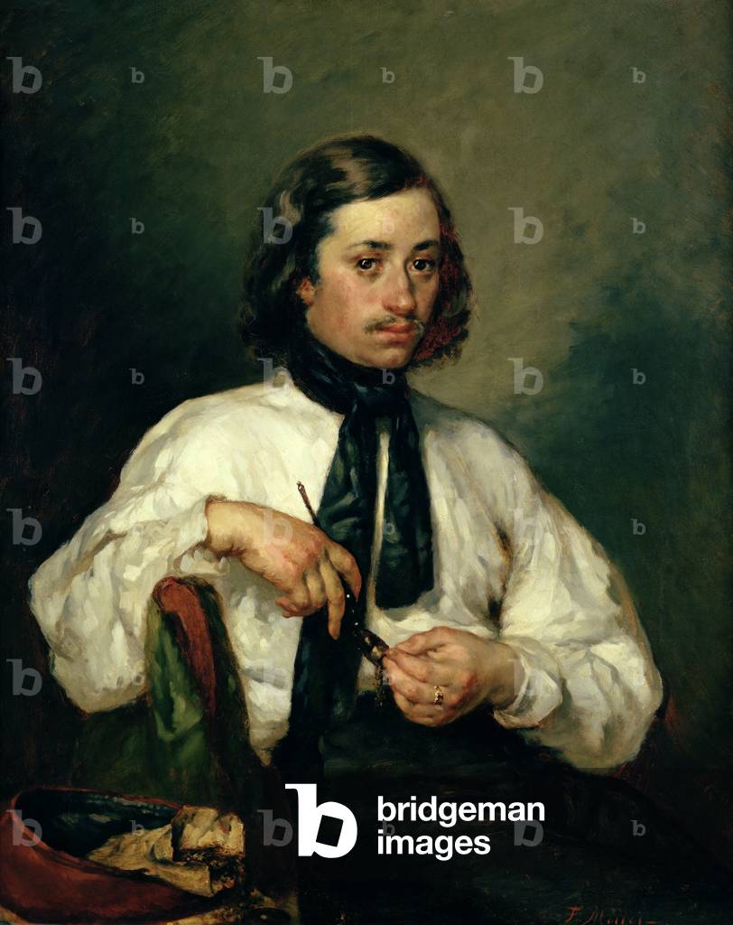 Ritratto di Armand Ono, noto come L'uomo con la pipa, 1843 (olio su tela)