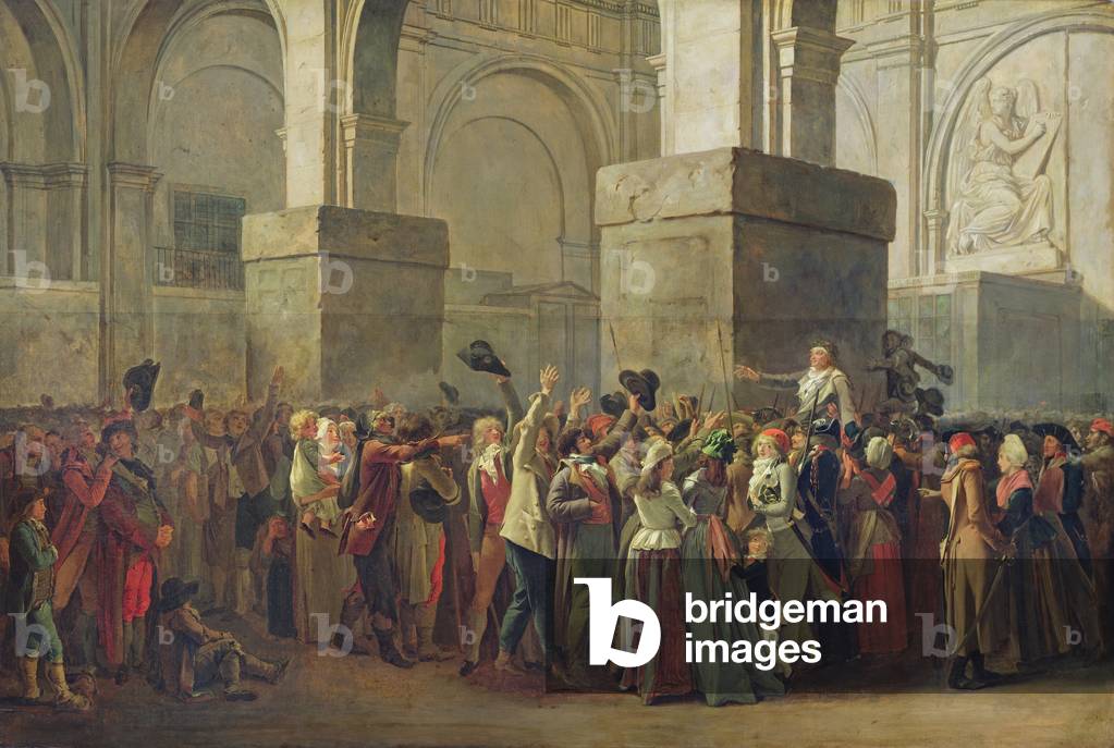 Il trionfo di Marat (1743-93) (olio su carta montata su tela)