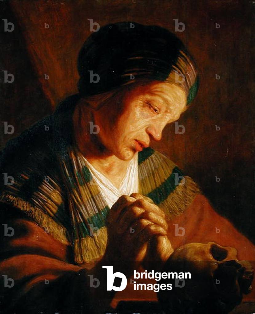 Bild von Gemälde "Heilige Maria Magdalena im Gebet (Öl auf Tafel)", 17. Jahrhundert von Jan the Elder Lievens