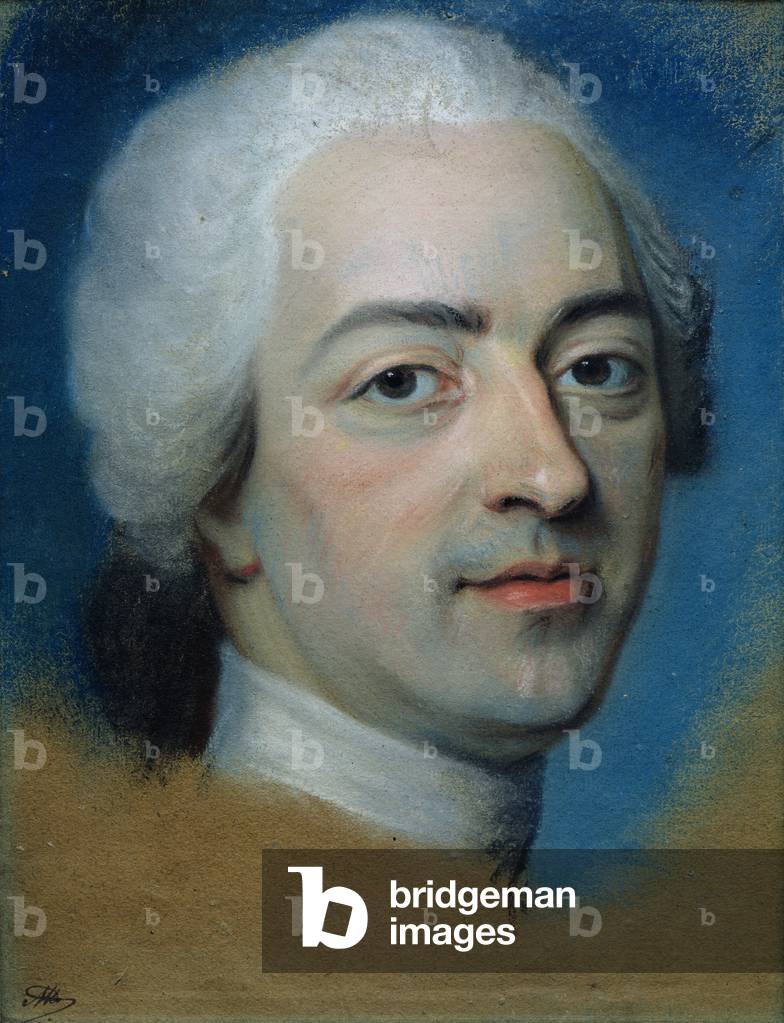 Bild von Zeichnung "Ludwig XV. (1710-74) König von Frankreich und Navarra", 18. Jahrhundert von Maurice Quenti