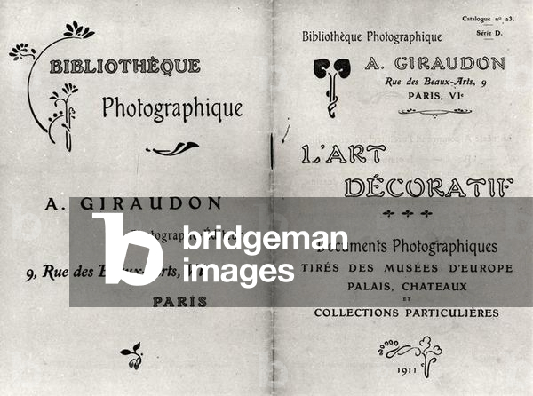 Front and back covers of 'L'Art Decoratifs',  1911 (engraving)