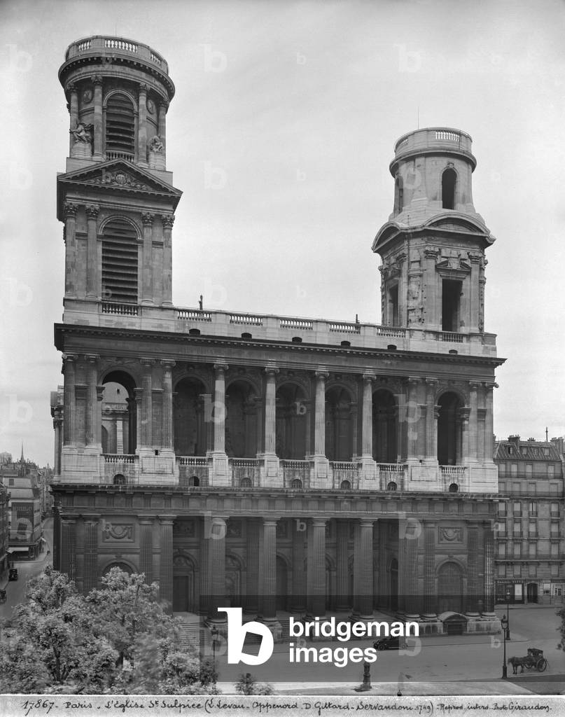 View of the church of Saint-Sulpice, 1921-22 (see also 346070) (photo)