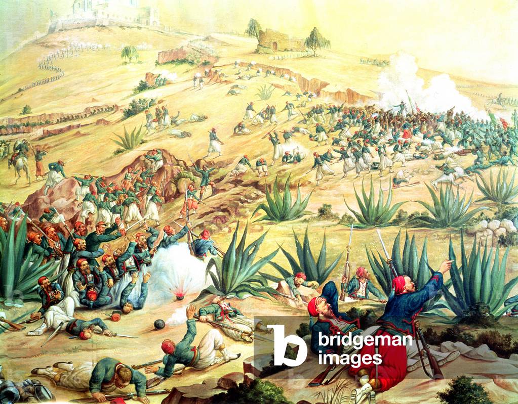 The Battle of Puebla, 5 May 1862 (oil)