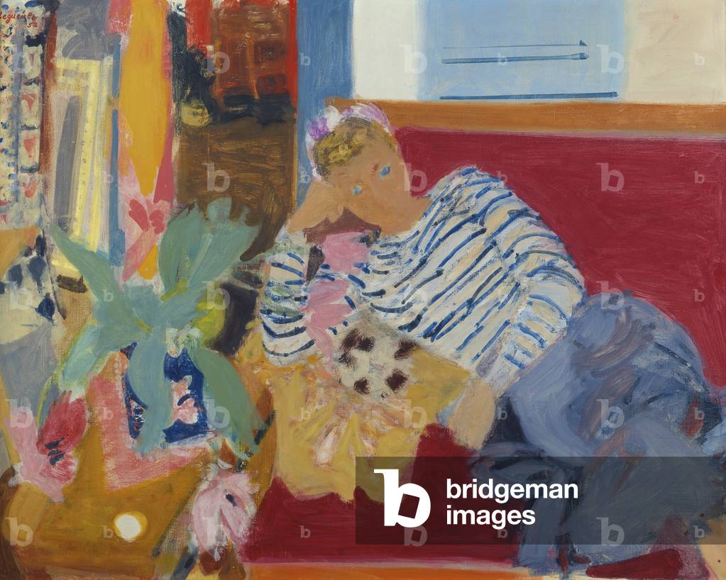 Die blaue Tür (Öl auf Leinwand)