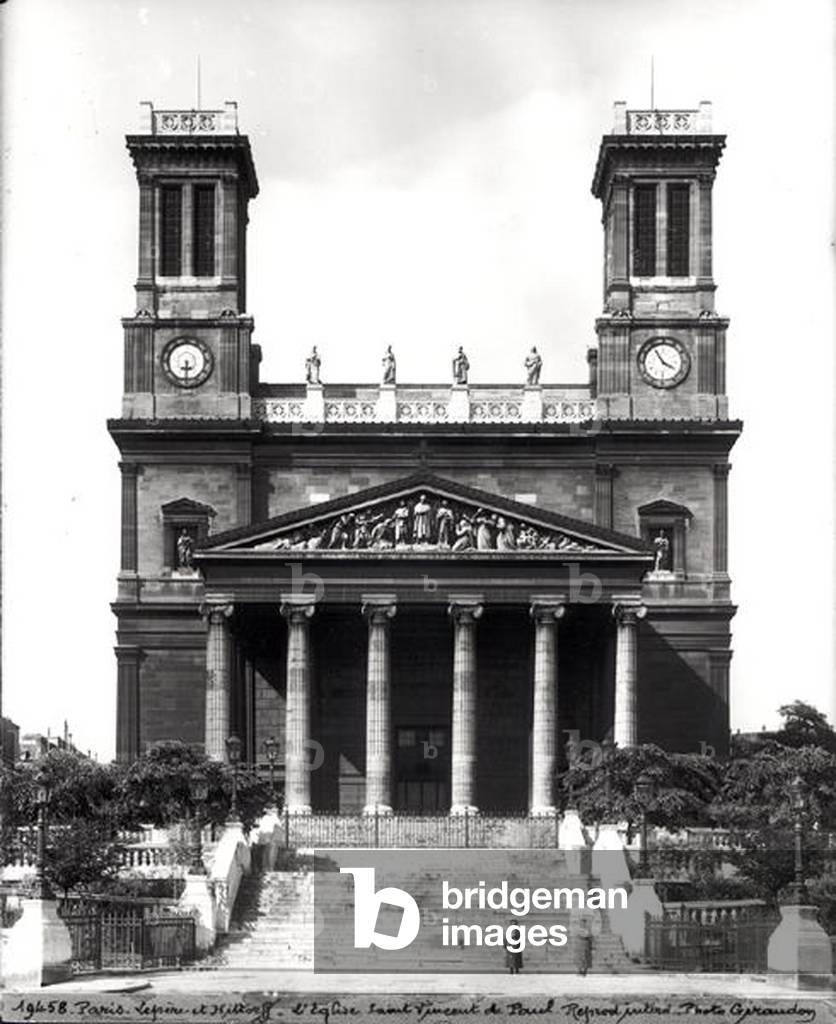 Facade of the Church of St. Vincent de Paul, built 1824-44 (photo)