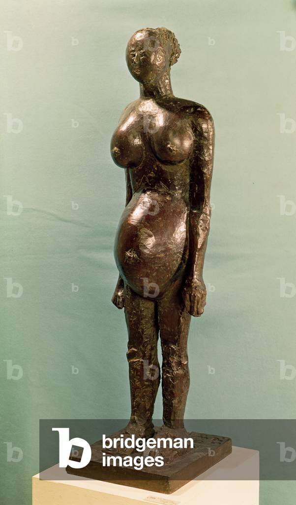 Die schwangere Frau, 1950-59 (Bronze)