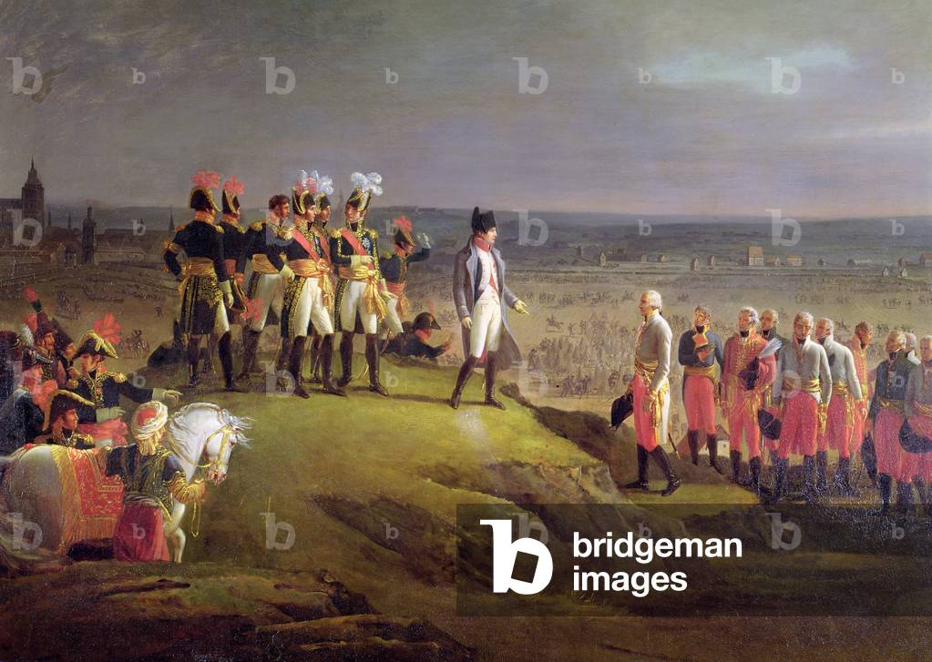 Napoleon I (1769-1821) Receiving General Mack (1752-1828) at the Surrender of Ulm, 20th October 1805, 1806 (oil on canvas) (detail of 166301)