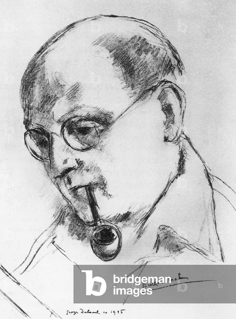 Portrait of Georges Duhamel, 1925 (lithograph)