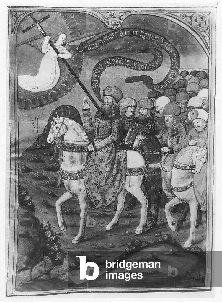 Pierre d'Aubusson at the Siege of Rhodes (litho)