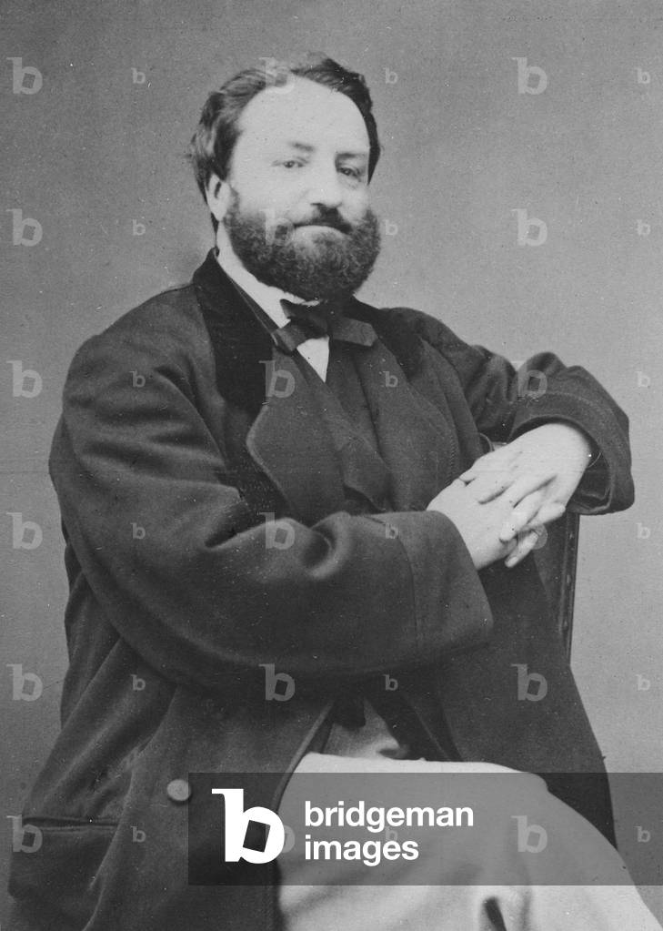 Portrait of Alfred Assollant (b/w photo)