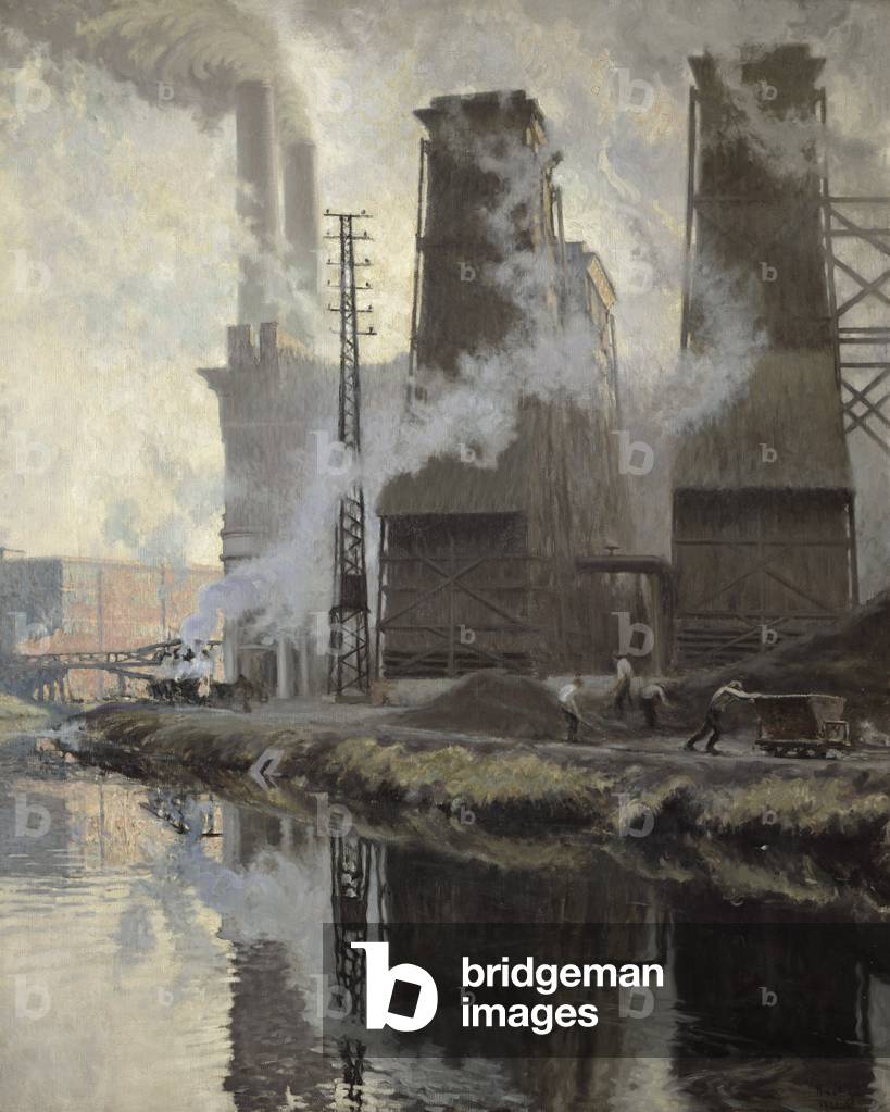 Power Station at Croix-Wasquehal (oil on canvas)