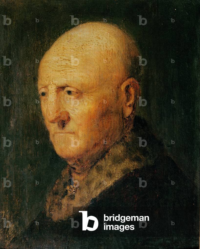 Portrait of an Old Man, known as Portrait of Hermann Gerritsz van Rijn, father of Rembrandt (oil on wood)