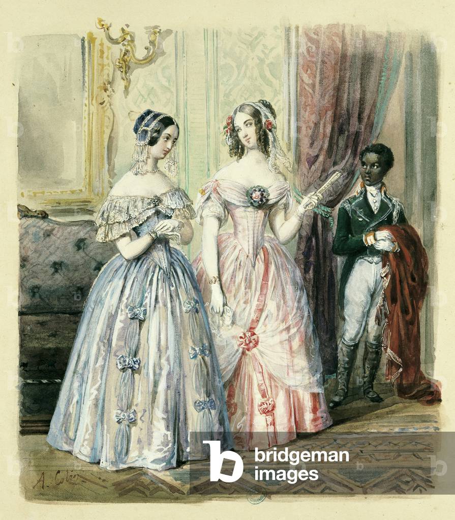 Leaving for the Ball, 1830-48 (w/c on paper)