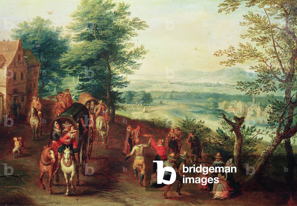 Country Dance (oil on canvas)