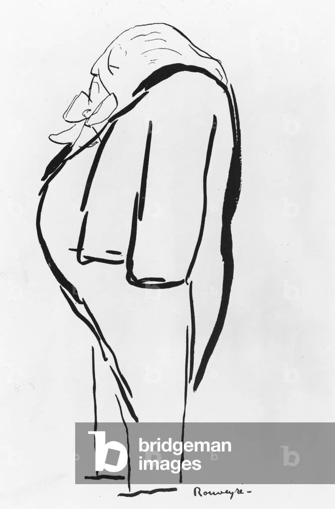 Caricature of Catulle Mendès (litho)