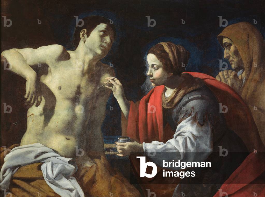 San Sebastiano infermierato di San Irene (olio su tela)