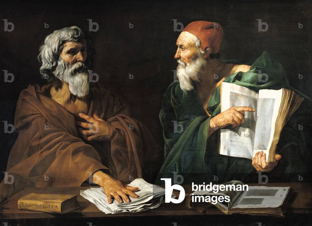 The Philosophers (oil on canvas)