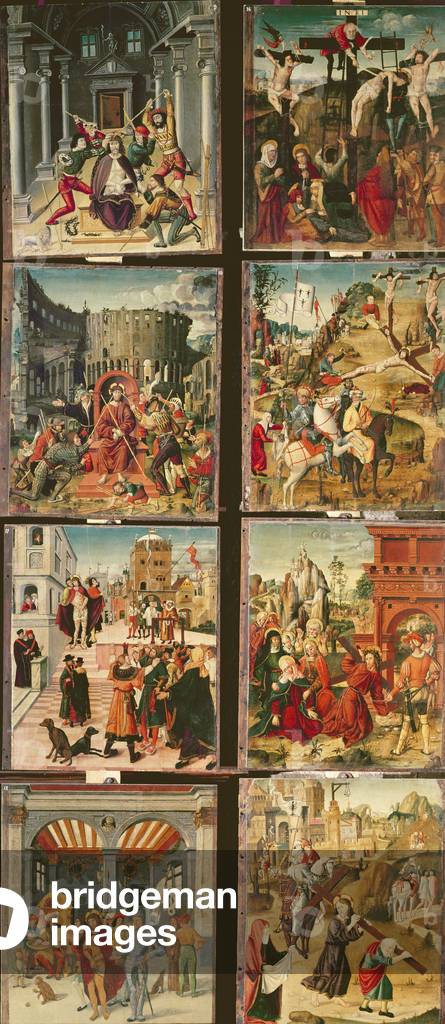 Right panel of the Retable of the Passion, 1517-20 (tempera on panel)