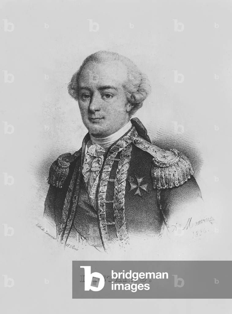Charles Hector, comte d'Estaing, 19th century (lithograph)