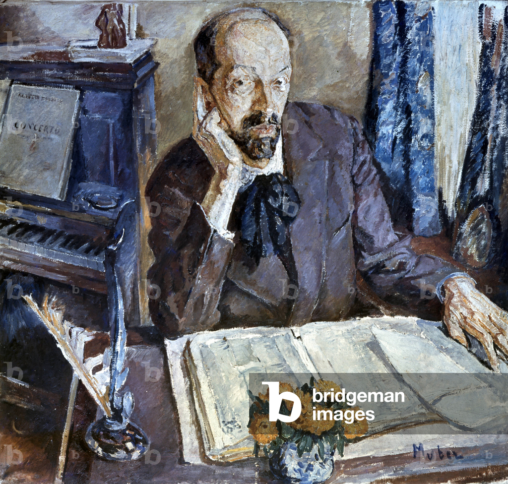 Immagine di Dipinto "Ritratto di Albert Roussel (1869-1937) (olio su tela)", 20th Secolo di Maria Mela Muter