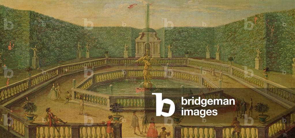 'Grove of Fame', Versailles (oil on canvas)