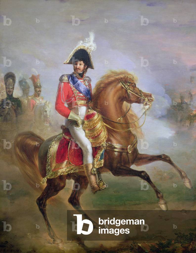 Joachim Murat (1767-1815) a cavallo, 1814-15 (olio su tela)