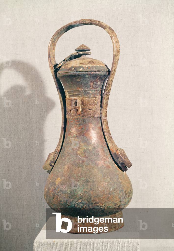 'Yu' wine vessel, from a royal tomb at Anyang, Henan Province, Shang Dynasty, 14th-11th century BC (bronze)