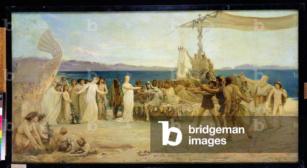 Gyptis and Protis, 1874 (oil on canvas)