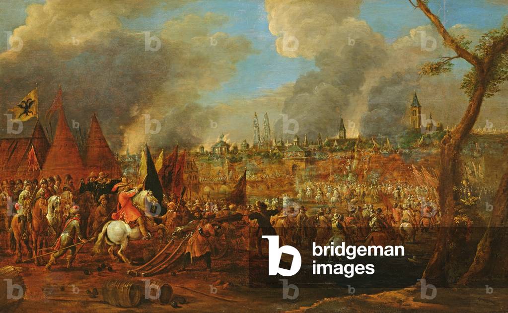 Siege of a city by the Imperials, maybe the siege of Magdeburg in 1631, c.1650 (oil on canvas)