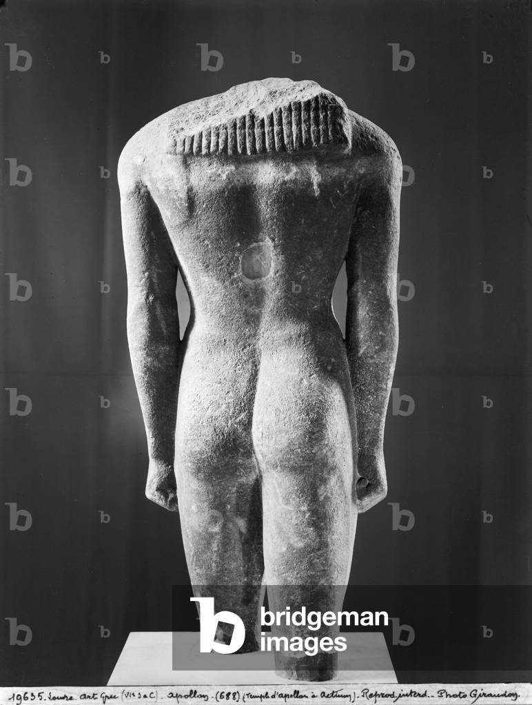 Torso of a kouros, from Actium, c.570 BC (marble)  (see also 24996)