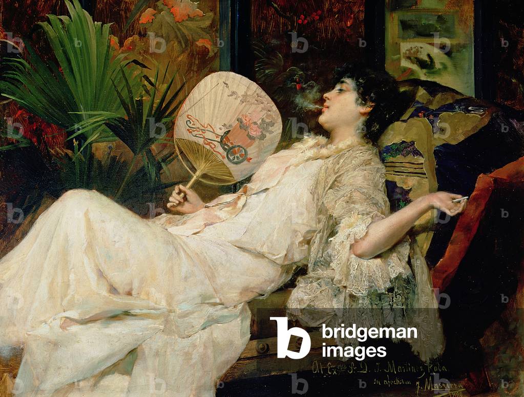 Young Woman Smoking, 1894 (oil on canvas)