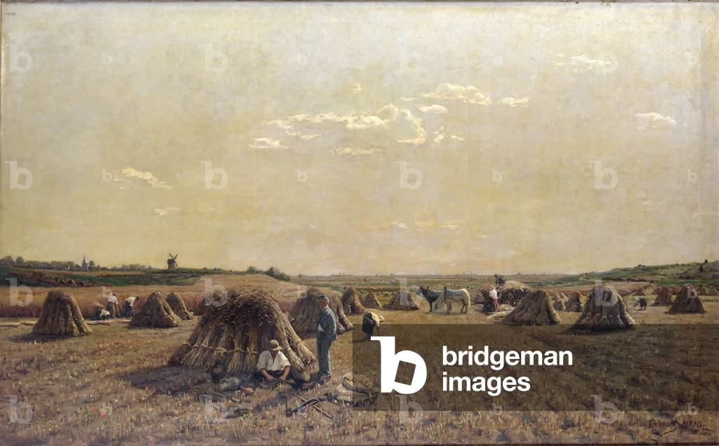 Harvest Scene, 1879 (oil on canvas)