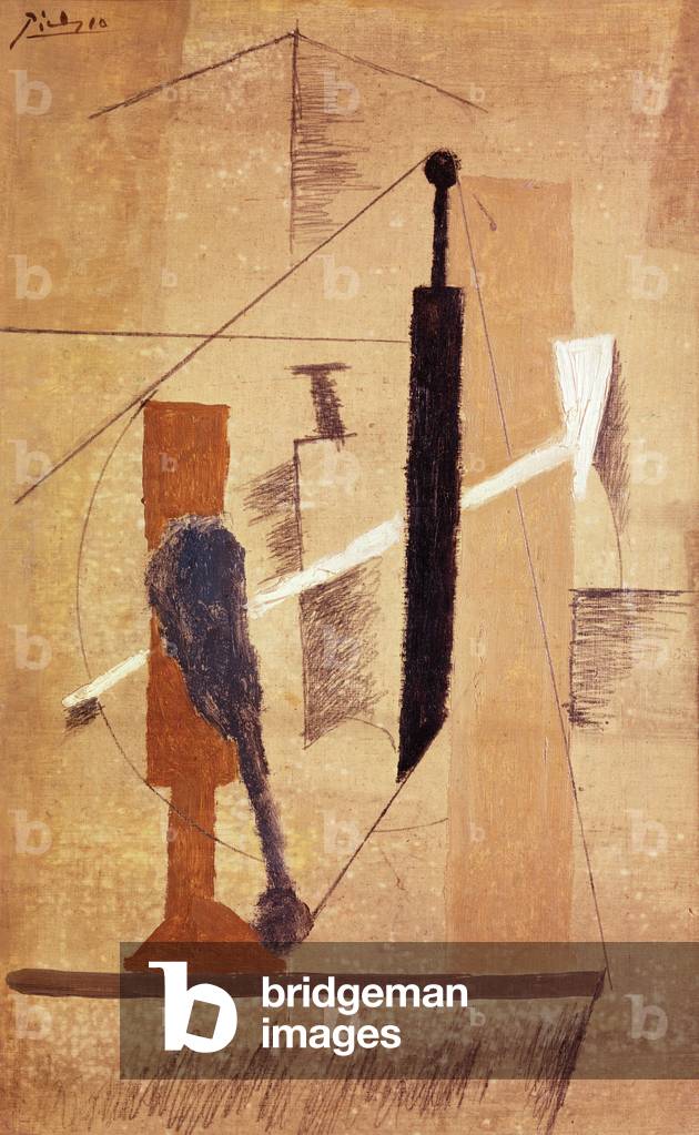 Uomo con un mandolino, 1911 (olio su tela)