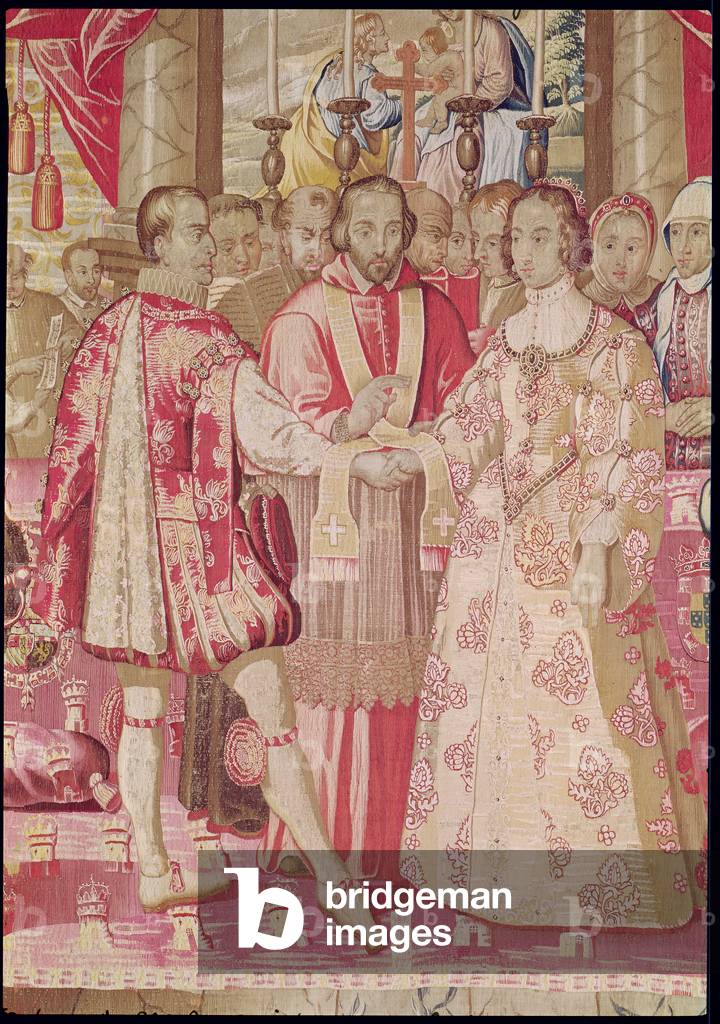 Il Carlo V Arazzo raffigurante il matrimonio di Carlo V (1500-58) ad Isabella del Portogallo (1503-39) in 1526