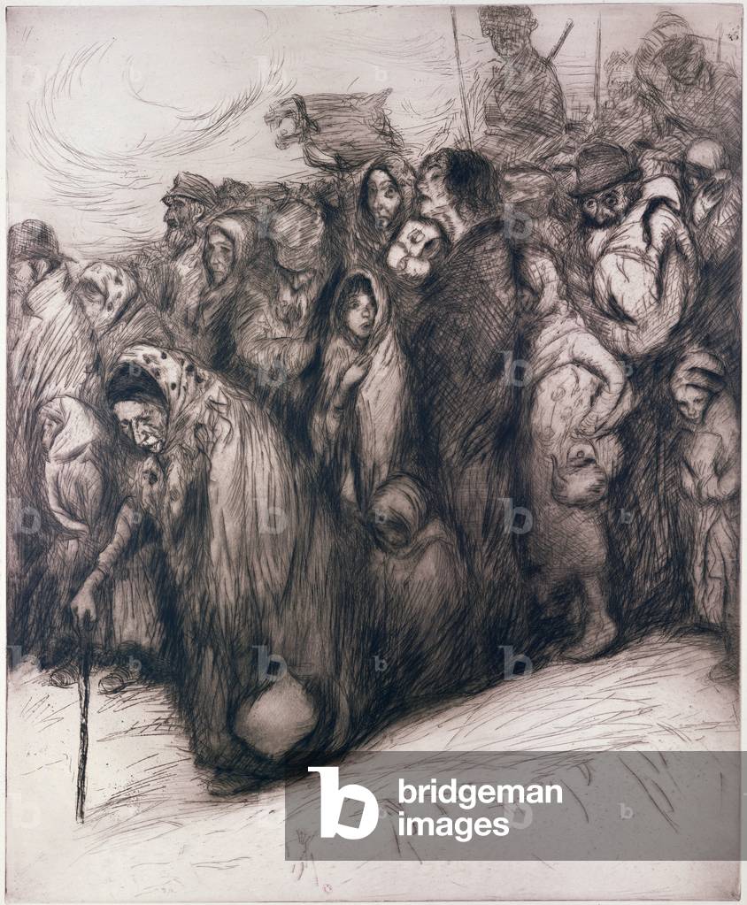 "Evacuati (incisione)", 20th Secolo di Abel Pann