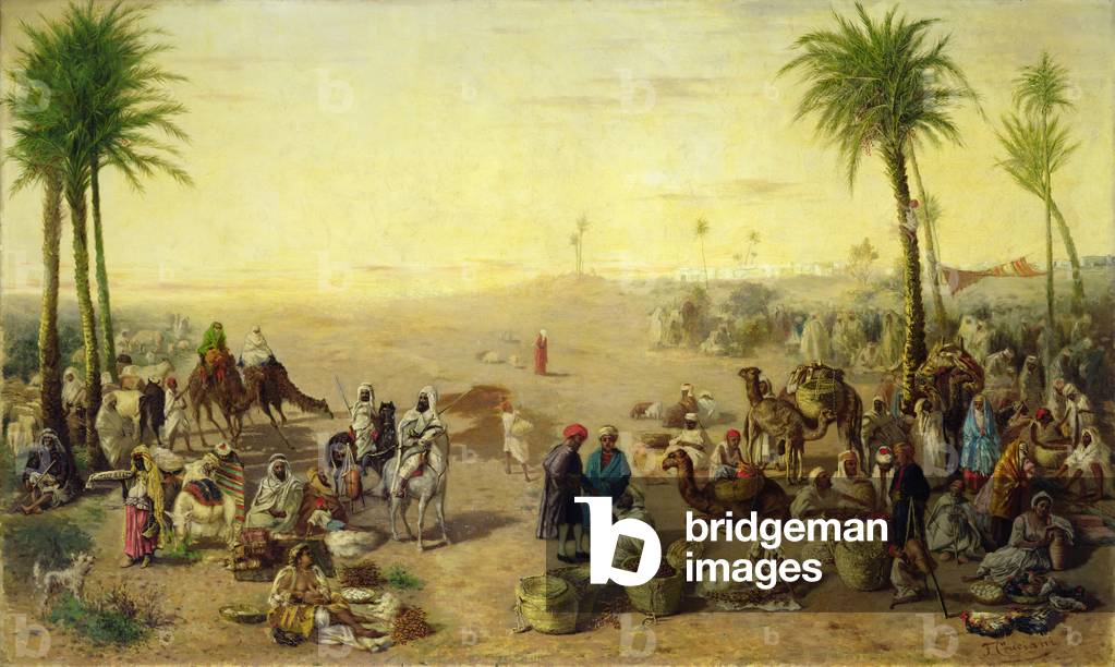 Arab Market (oil on canvas)