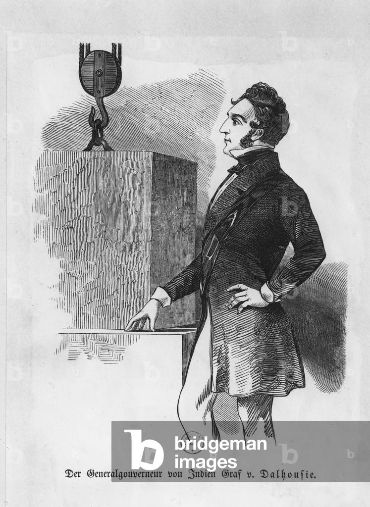 1st Marquis of Dalhousie, Governor of India, 19th century (engraving)