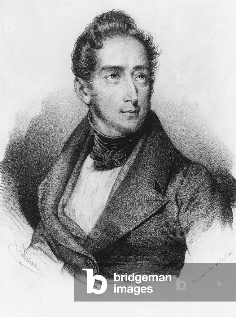 Alphonse de Lamartine (lithograph)