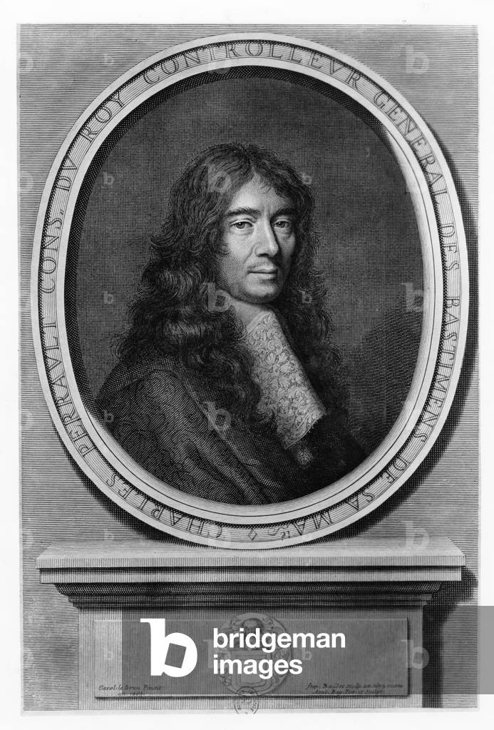 Portrait of Charles Perrault (engraving)