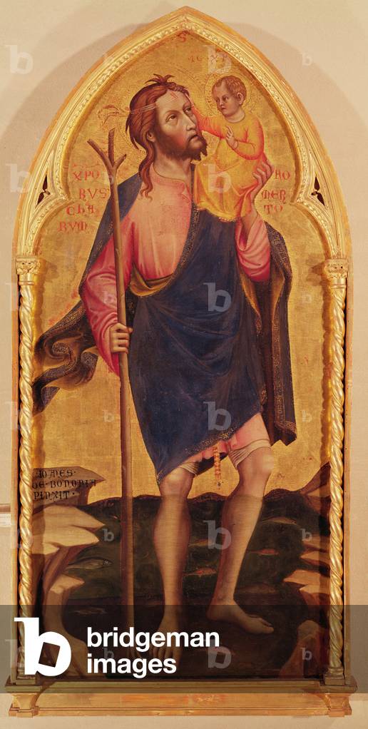 Saint Christopher (tempera sur panneau)
