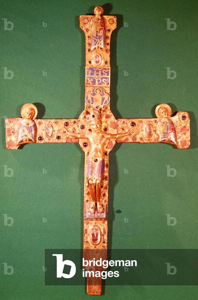 Altar cross (copper & champleve enamel)