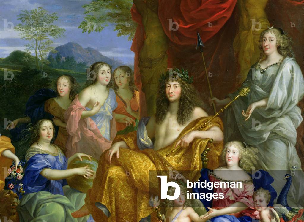 The Family of Louis XIV (1638-1715) 1670 (oil on canvas) (detail of 60094)
