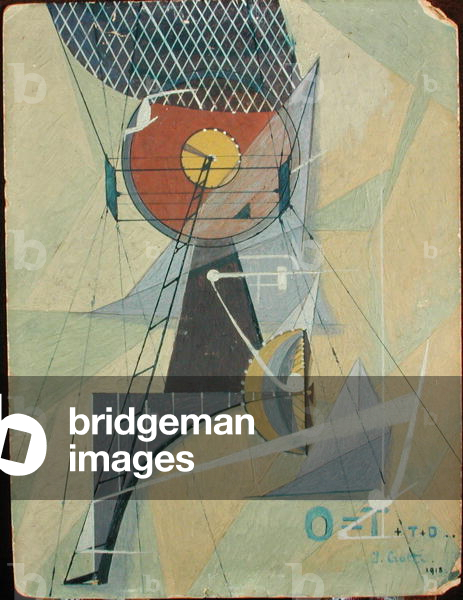 0=T, 1918 (oil on board)